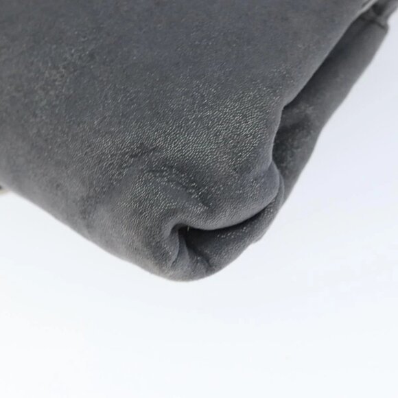 Salvatore Ferragamo Vala Shoulder Bag Suede Gray Silver Auth 149149 - Picture 4 of 16